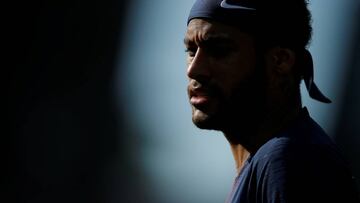 El delantero brasileño del PSG, Neymar Junior, durante un partido.