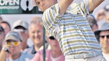 <b>EN MARCHA. </b>A pesar de sus problemas en la espalda, Sergio García tuvo un excelente debut en el Open Británico. Hoy debe ir a más.