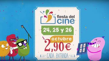 Del 24 al 26 de octubre regresa la Fiesta del Cine.