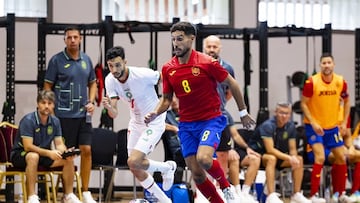 Partido amistoso entre España y Marruecos.