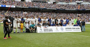 Las leyendas del Madrid y el Chelsea en el Bernabéu