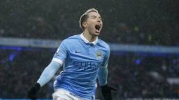 Nasri celebra el gol de la victoria ante el West Brom.