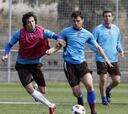 Juanlu e Iván se entrenan pero Robusté se ausenta