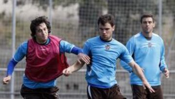 Juanlu e Iv¨¢n se entrenan pero Robust¨¦ se ausenta