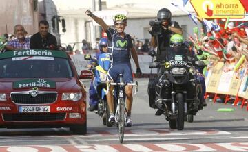 Entre otros logros, en la carrera ciclista de Pablo Lastras destacan triunfos de etapa en las tres 'grandes'.