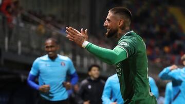 Futbol, Audax Italiano vs Ohiggins.
Fecha 26, Campeonato Nacional 2024.
El jugador de Audax Italiano Ignacio Jeraldino, centro, celebra su gol contra Ohiggins durante el partido de primera division disputado en el estadio Bicentenario de La Florida en Santiago, Chile.
30/09/2024
Jonnathan Oyarzun/Photosport
Football, Audax Italiano vs Ohiggins.
26th turn, 2024 National Championship.
Audax Italiano's player Ignacio Jeraldino, center, celebrates his goal against Ohiggins during the first division match held at the Bicentenario de La Florida stadium in Santiago, Chile.
30/09/2024
Jonnathan Oyarzun/Photosport