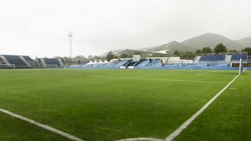 Estadio de fútbol.