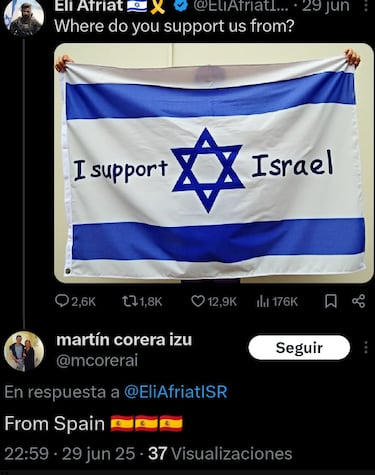 Dimite el directivo de Osasuna Martín Corera por su apoyo a Israel