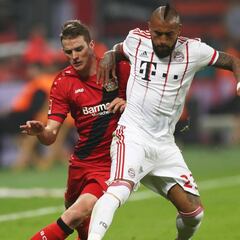 Leverkusen 1-3 Bayern Munich: Vidal le gana el duelo a Aránguiz