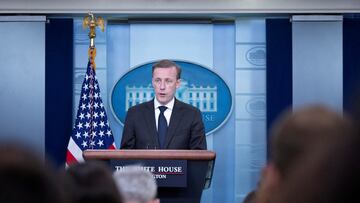 FILE PHOTO: White House national security adviser Jake Sullivan speaks during a daily press briefing at the White House in Washington, D.C., U.S., November 10, 2022. REUTERS/Tom Brenner/File Photo
