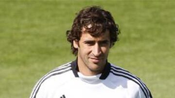 Raúl durante un entrenamiento