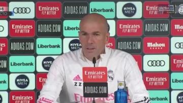 Rueda de prensa de Zidane antes del partido con el Elche