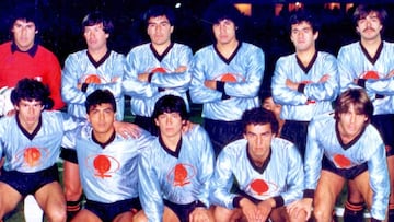 El equipo de O'Higgins que ganó la Copa Chile de Segunda División en 1986.