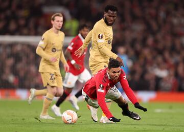 Carlos Casemiro y Franck Kessié en una acción del partido.