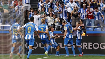 Partido Deportivo de La Coruña - Sporting de Gijon gol barcia