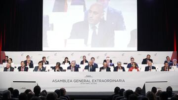 Rubiales, en la Asamblea General Extraordinaria de la Federación (RFEF)