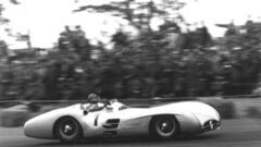 Juan Manuel Fangio fue cinco veces campeón del mundo (1951, 1954, 1955, 1956 y 1957) y disputó 59 Grandes Premios (obtuvo 24 victorias, 35 podios, 29 poles y 23 vueltas rápidas).  