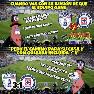 Los memes de la derrota de Cruz Azul ante Pachuca