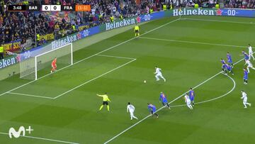 Así fue el penalti de Eric García a los tres minutos de partido