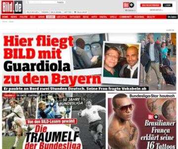 Portadas de la prensa extranjera