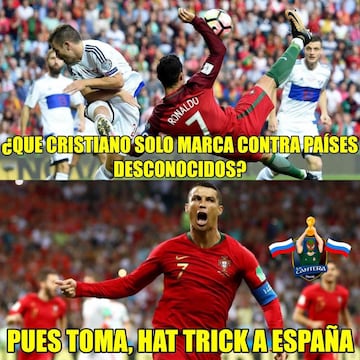 Los memes aplauden a CR7 y se burlan de De Gea