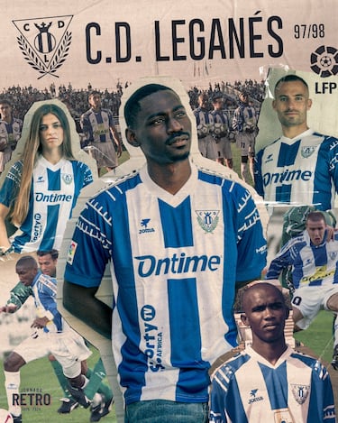 El Leganés ‘ficha’ a Eto’o para presentar su camiseta retro