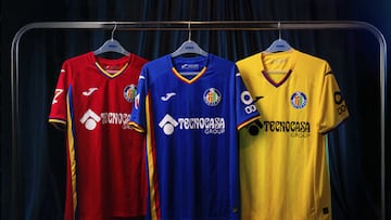 Equipaciones del Getafe para la nueva temporada.