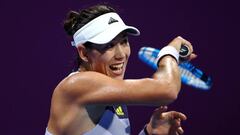 Muguruza, en el torneo de Doha.