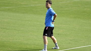 Rubi, durante un entrenamiento.