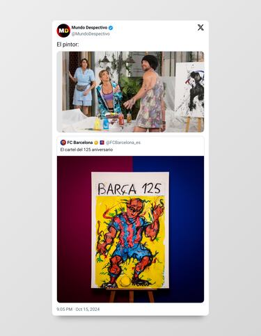 El Barça presentó el cartel del 125 Aniversario y los memes no tardaron en salir