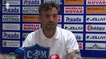 21-07-24. RUBÉN ALBÉS, ENTRENADOR DEL SPORTING, TRAS EL PARTIDO FRENTE AL MARINO DE LUANCO.