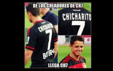 Los mejores memes del gol del Chicharito con el Leverkusen