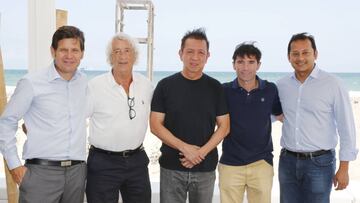 Mateo Alemany, Juan Sol (consejero), Lim, Marcelino y el presidente, Anil Murthy.