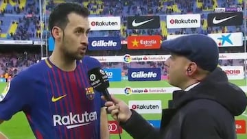 Busquets: "Tendría que haberse jugado el miércoles frente a Las Palmas"