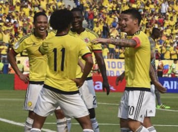 Las mejores imágenes del partido entre Colombia y Ecuador