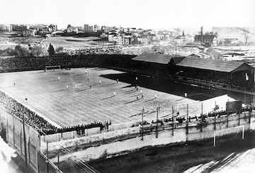 El Real Madrid estuvo jugando en el estadio Chamartín hasta 1946.