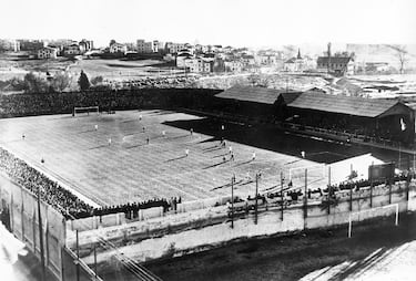 El Real Madrid estuvo jugando en el estadio Chamartín hasta 1946.
