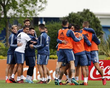 Buenos Aires 03 Octubre 2017
Eliminatorias Rusia 2018
Entrenamiento de la Selección Argentina previo al partido contra Peru, en el Predio Julio H Grondona.
Lionel Messi de Argentina
Foto Ortiz Gustavo
