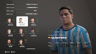 Así se ve Juanfer Quintero tras la actualización de FC 25