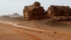 Paisaje de Arabia Saud&iacute; durante el Dakar 2021.