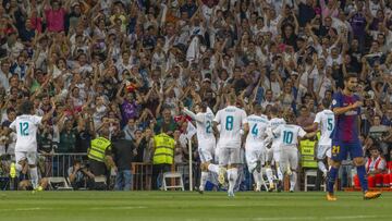 El último Real Madrid-Barcelona fue en la Supercopa de España y el Madrid ganó 2-0.