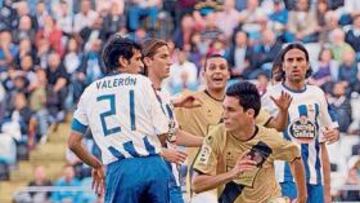 <b>EL PRIMERO.</b> Tamudo no acudió a Riazor por culpa de una lesión, pero Callejón hizo de perfecto sustituto y anotó el primer tanto del conjunto perico.