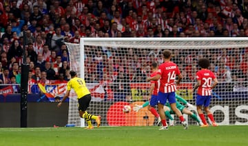 Haller marca al Atlético de Madrid en el Metropolitano en Champions.