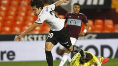 20/02/21 PAPRTIDO PRMERA DIVISION  VALENCIA CF - CELTA DE VIGO  LEE KANG IN RUBEN BLANCO