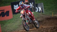 Jorge Prado, con el 1 en su GasGas en el MXGP de Italia.