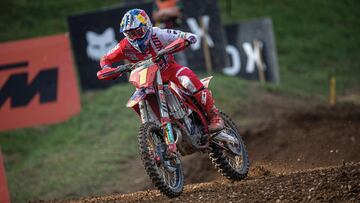 Jorge Prado, con el 1 en su GasGas en el MXGP de Italia.