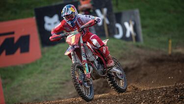 Jorge Prado, con el 1 en su GasGas en el MXGP de Italia.