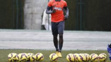 Isaac Success, en un entrenamiento