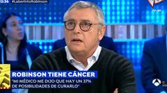 El exfutbolista y comentarista brit&aacute;nico Michael Robinson durante una entrevista sobre su c&aacute;ncer en &quot;Espejo P&uacute;blico&quot; el 7 de enero de 2019.