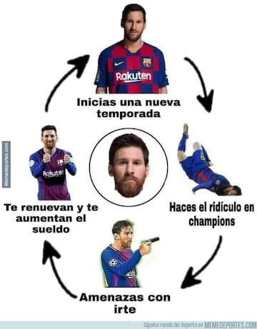 Los mejores memes de la decisión de Messi